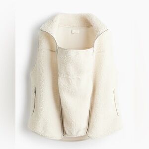 H&M Off-White Sherpa Vest